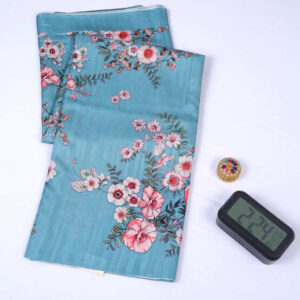 Semi Tussar Printed Blue Saree