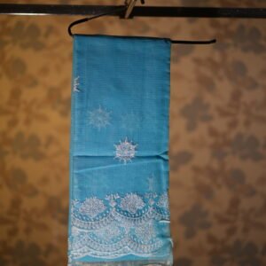 Kota Elegance – Sky blue Lightweight Kota Cotton Saree Collection