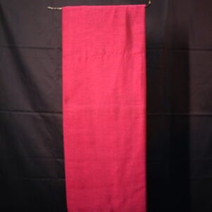 Crimson Charm – Handloom Cotton Linen Saree