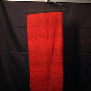 Black and red Noir – Dual-Tone Handloom Cotton Linen Saree