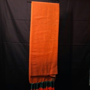 Orange Charm – Handloom Cotton Linen Saree