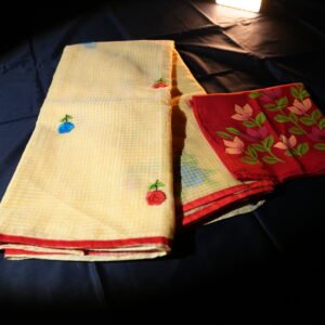 Light Yellow Pure Kota Soft Cotton Saree
